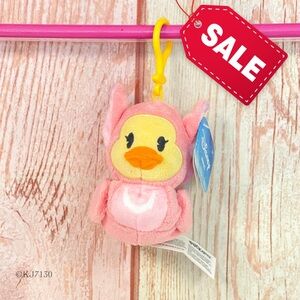 Duckalooz Disney Plush Duck Clip On Key Chain Angel From Lilo and Stitch NWT